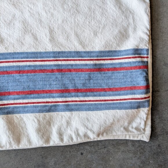 Lauren Ralph Lauren Red White Blue Striped Oversized Square Pillow Cover Sham - Picture 3 of 6